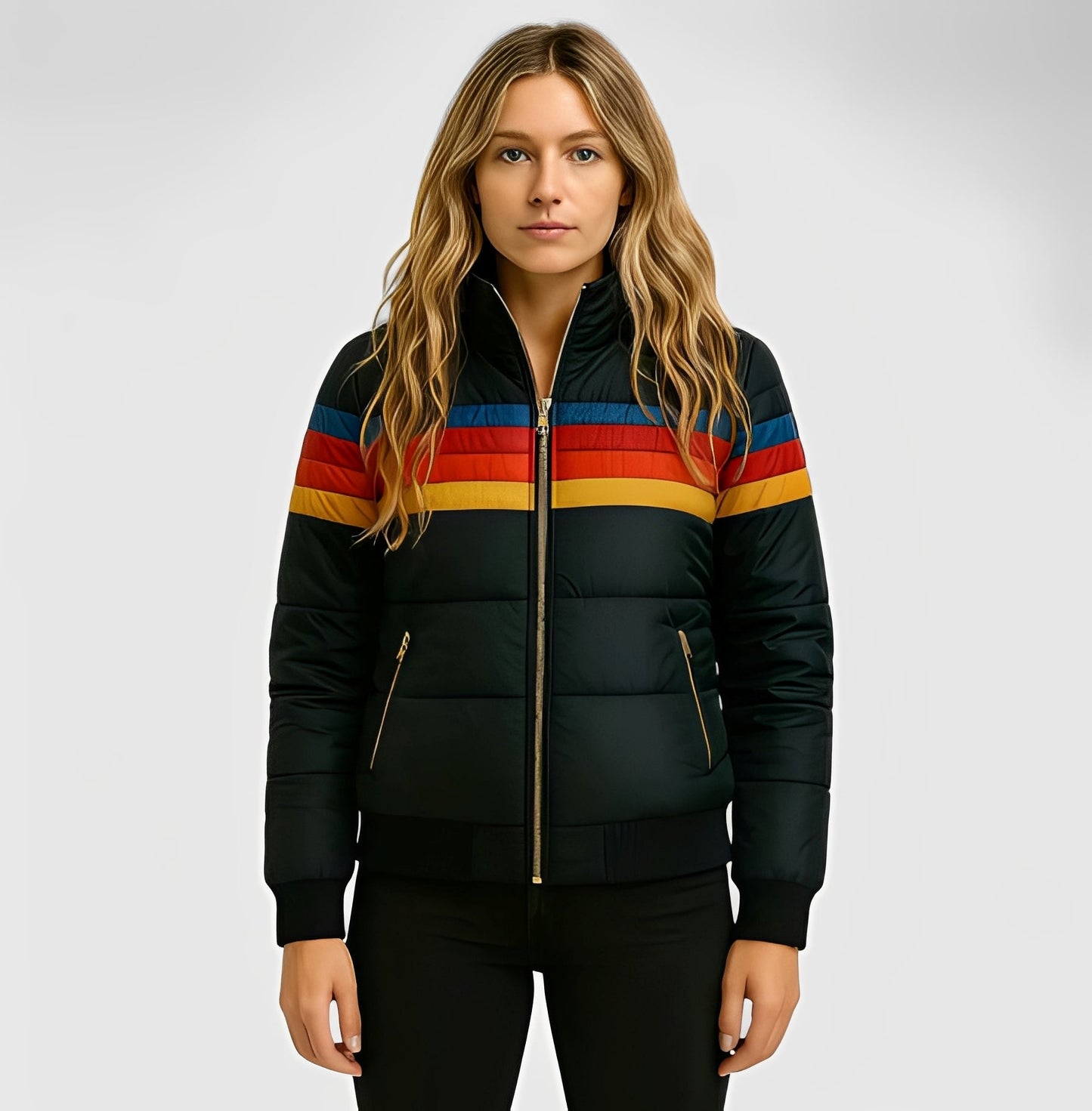 Hesterr - Pelerină de damă cu glugă de blană