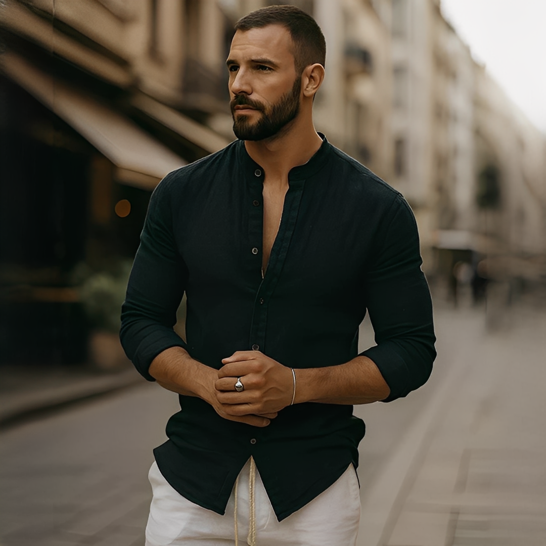 Findoco - Cămașă lungă și comodă pentru bărbați