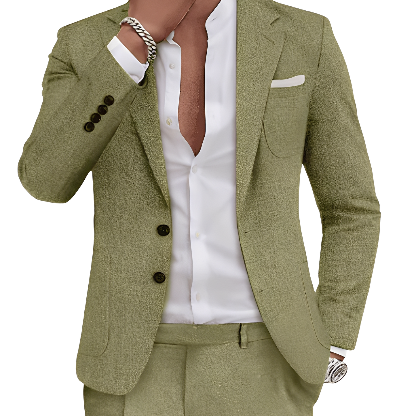 Clinton - Costum Stilat cu Buzunare pentru Bărbați