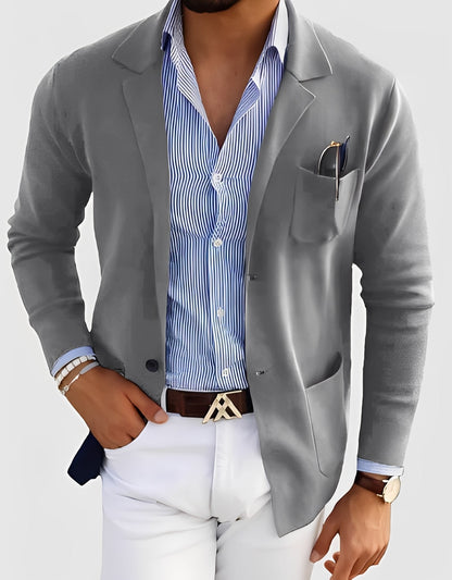 Giffard - Elegantă jachetă de lână cu dublu rând de nasturi pentru bărbați