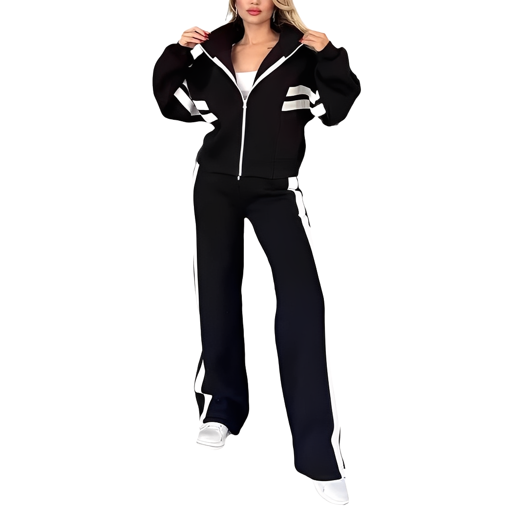 Maddie - Set sportiv stilat din două piese pentru femei