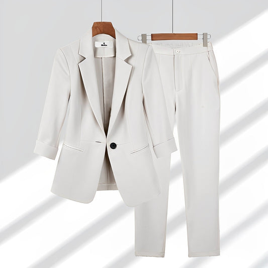 Cassarah - Set formal sacou și pantaloni pentru femei