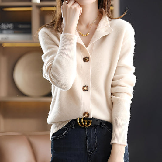 Adalynn - Cardigan elegant, lejer, cu nasturi pentru femei