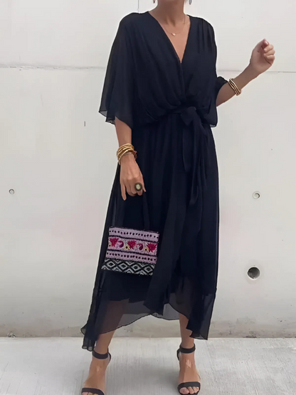 Seraphina – Rochie midi cu închidere în stil rapida