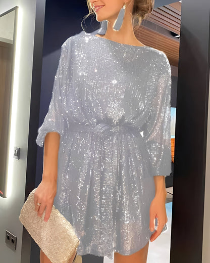 Mirabel - Rochie mini strălucitoare de petrecere pentru femei