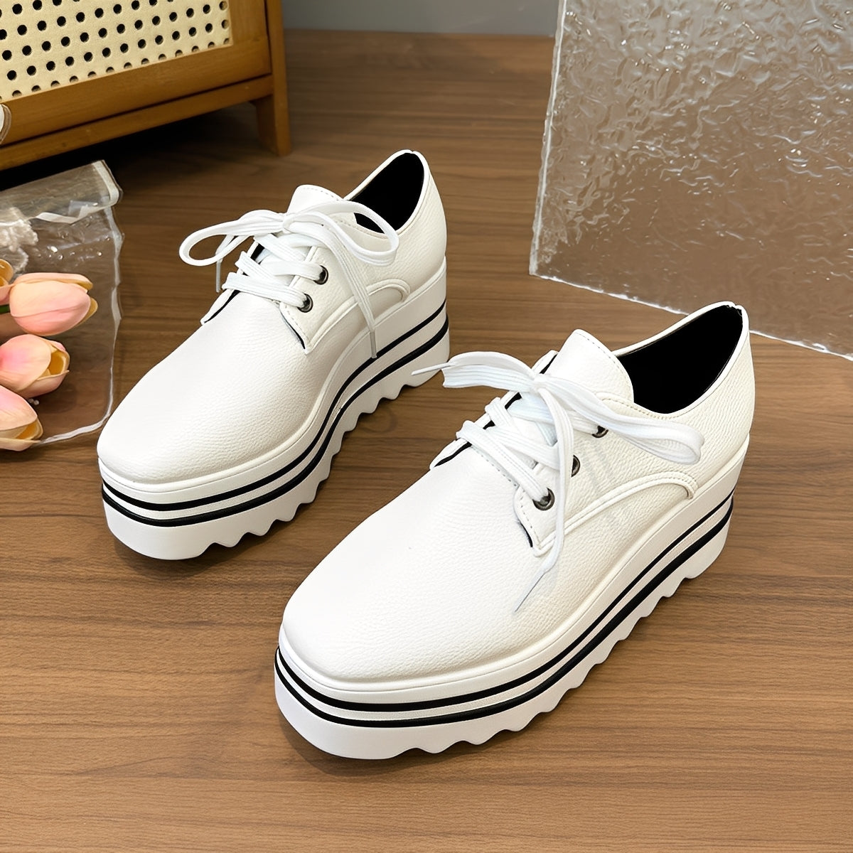 Joanne - Adidași la modă cu platformă cu talpă groasă pentru femei