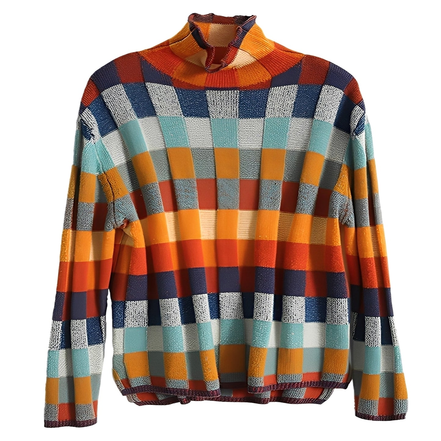 Katherine - Pulover stil patchwork din cașmir pentru femei