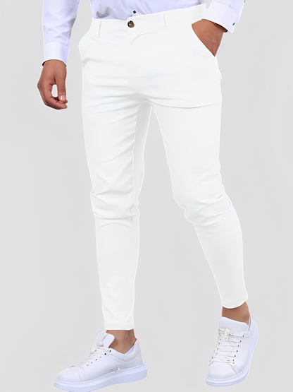 Shelton - Pantaloni casual stretch cu croială îngustă pentru bărbați