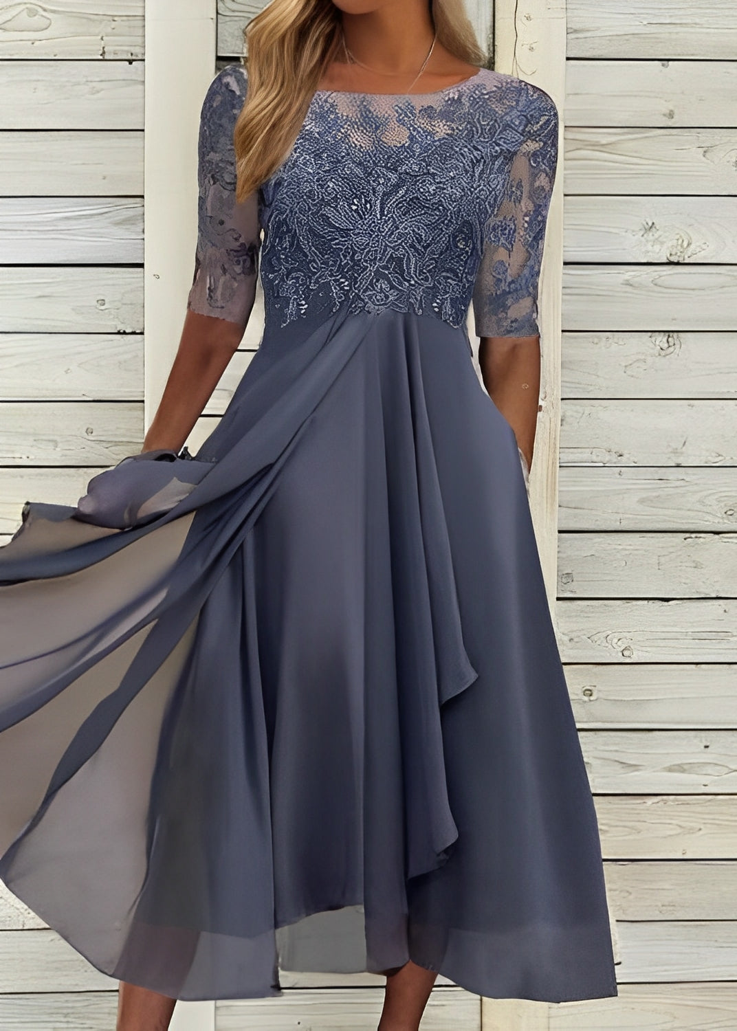 Colleen - Rochie elegantă, decupată din dantelă pentru femei
