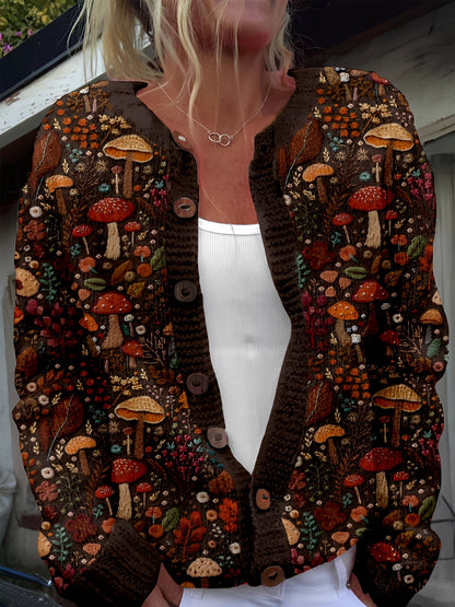 Kandace - Cardigan stilat cu model floral pentru femei