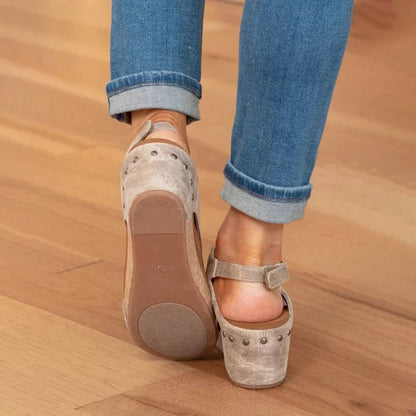 Auria - Sandale Ortopedice din Piele pentru Femei cu Susținere Suplimentară