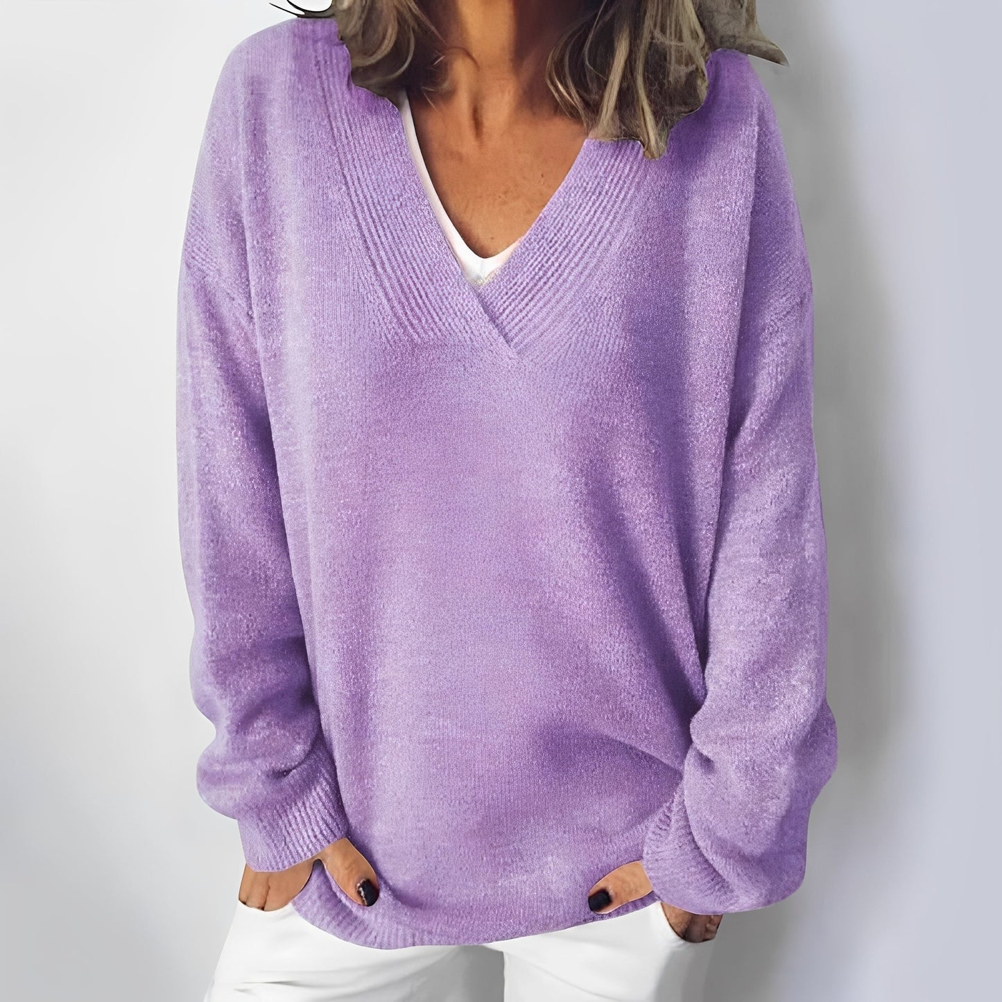 Aradine - Pulover larg elegant pentru femei