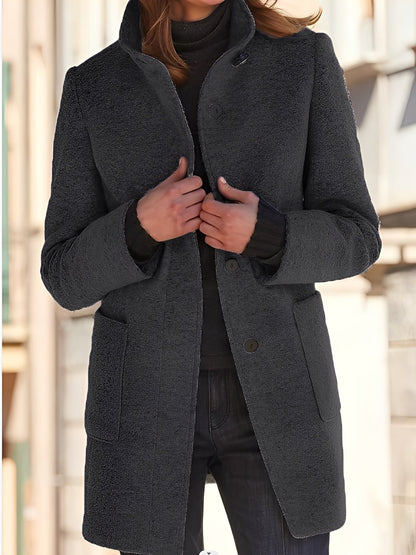 Michele - Manta de lână rezistentă la vânt pentru femei