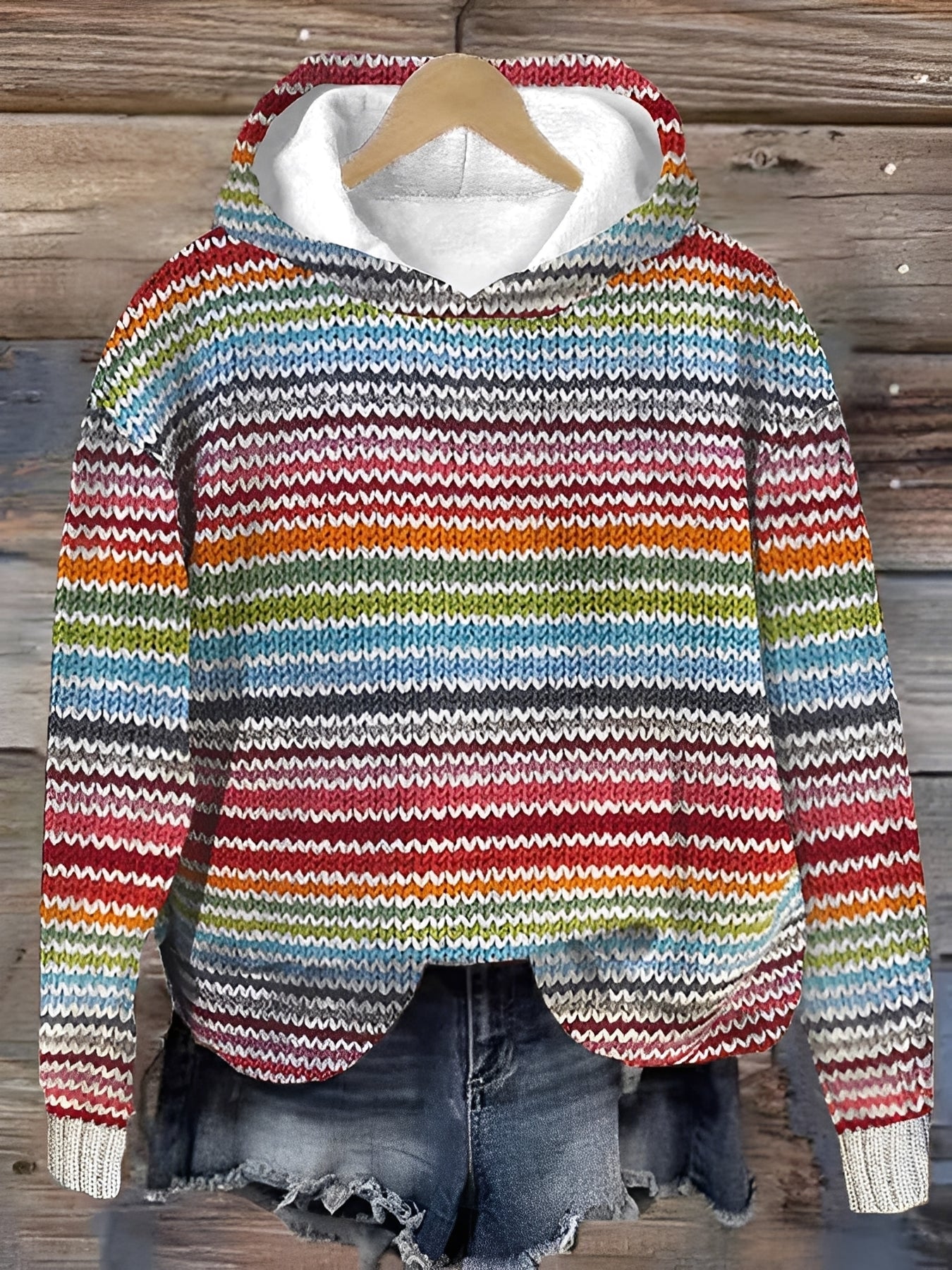 Jacalyn - Lejer, colorat hanorac pentru femei