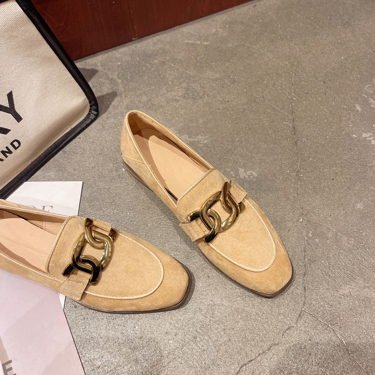 Alice - Clasice, mocasini din piele întoarsă pentru femei