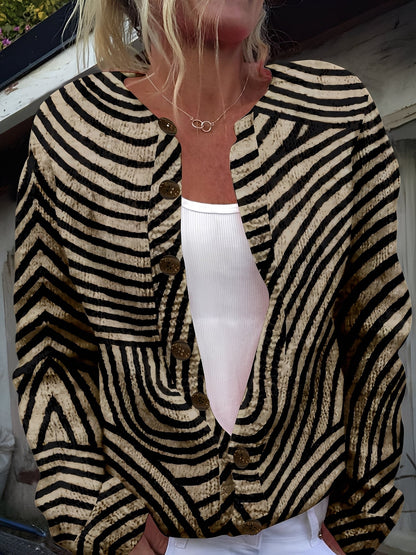 Therese - Cardigan stil elegant cu nasturi pentru femei