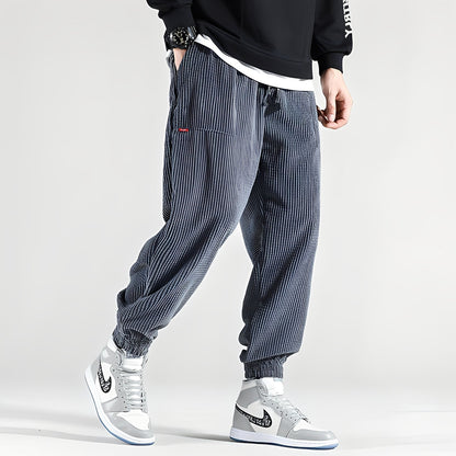 Kodey - Pantaloni largi, casual din cord pentru bărbați