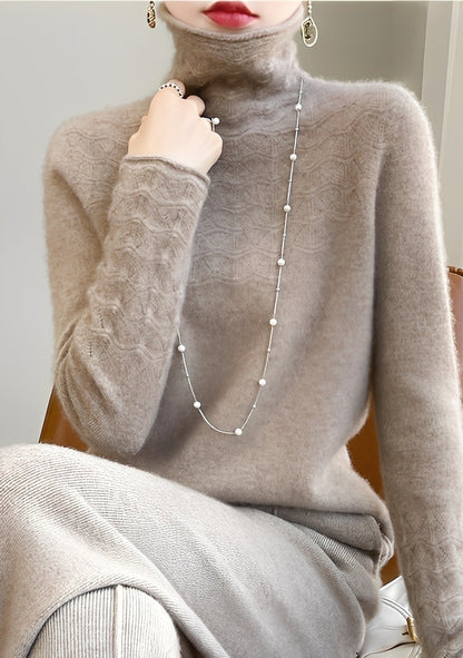 Michaela - Pulover cu guler înalt, moale și elegant pentru femei