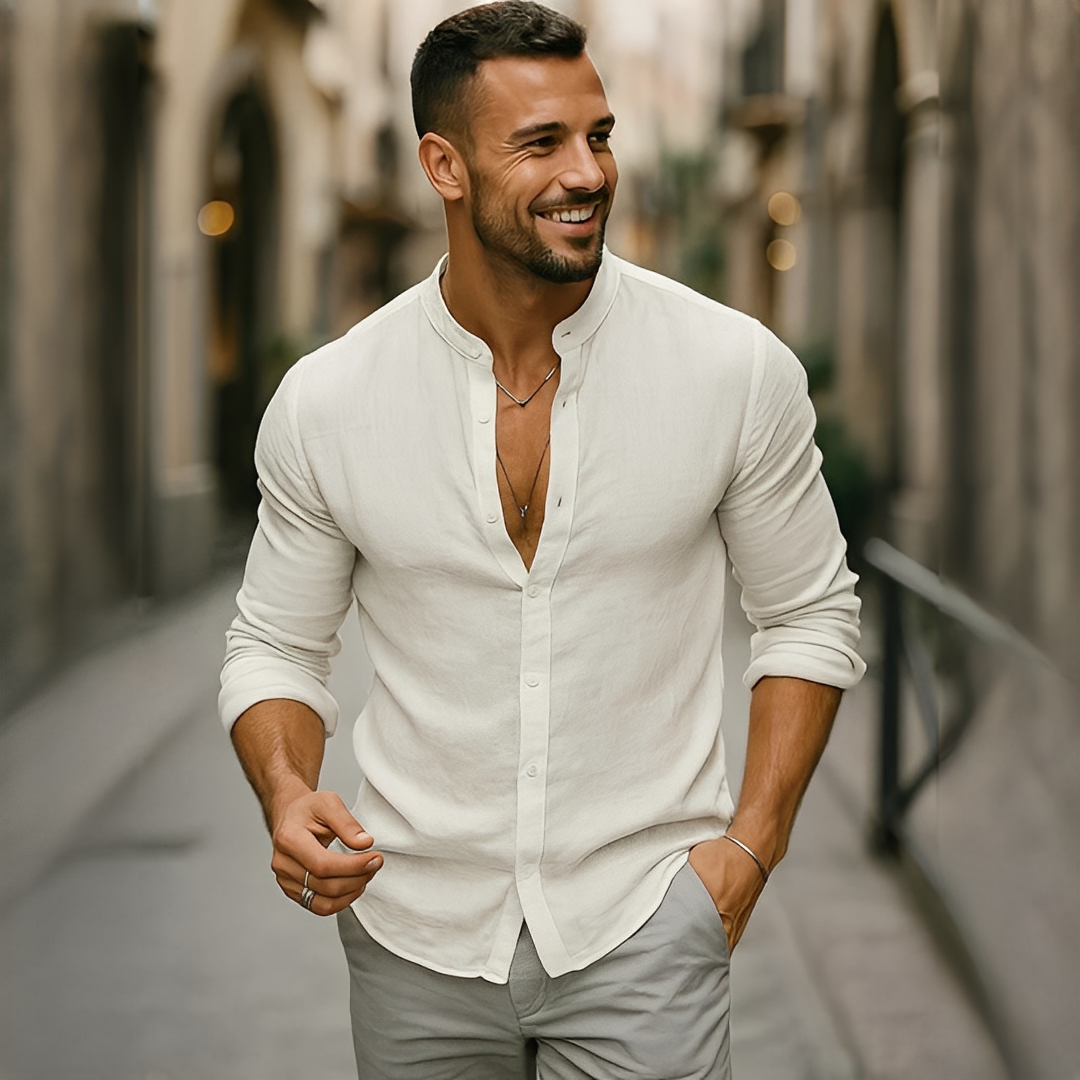 Findoco - Cămașă lungă și comodă pentru bărbați