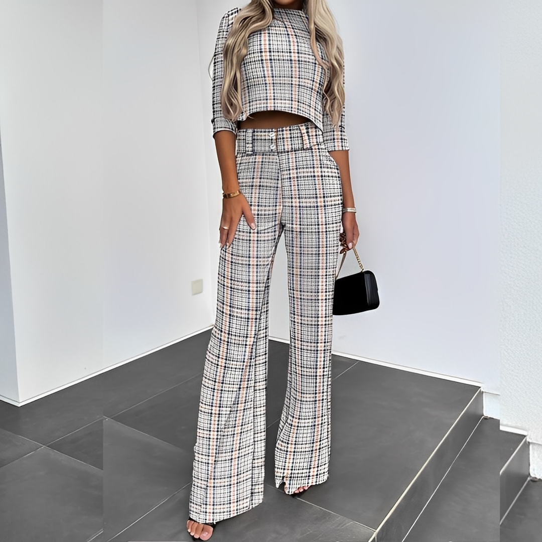 Mélisande - Set modern de bluză și pantaloni pentru femei