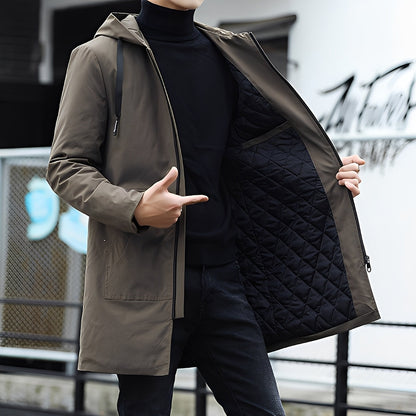 Lucas - Jachetă groasă, impermeabilă, cu glugă pentru bărbați