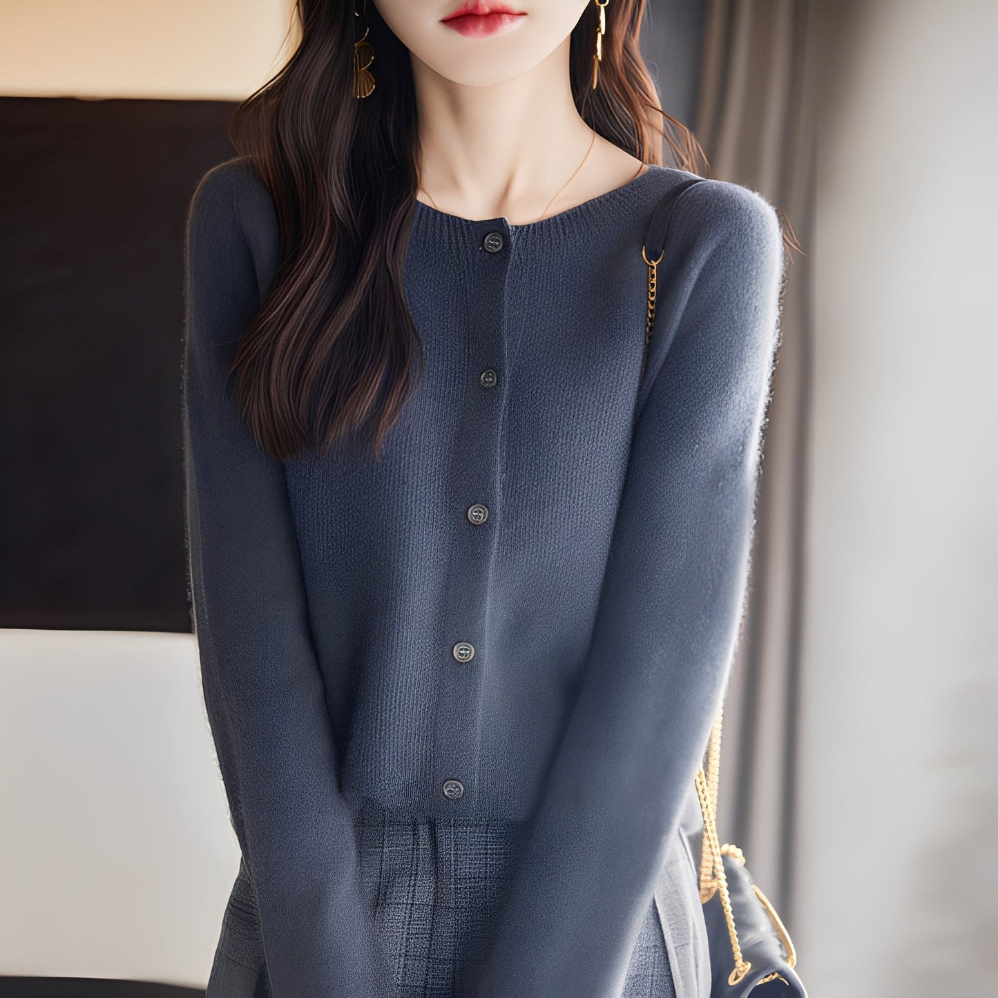 Haydée - Cardigan elegant cu nasturi pentru femei