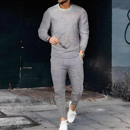 Dillan - Set Slim-Fit Lejer pentru Bărbați din Material Tip Vafă