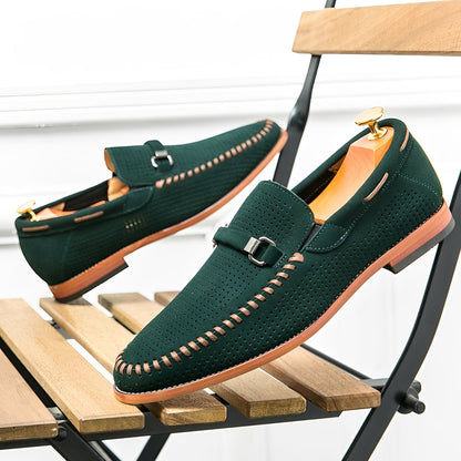 Wesley - Elegant loafer din piele întoarsă pentru bărbați