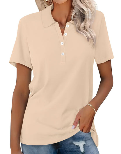 Stella - Tricou polo slim-fit lejer pentru femei