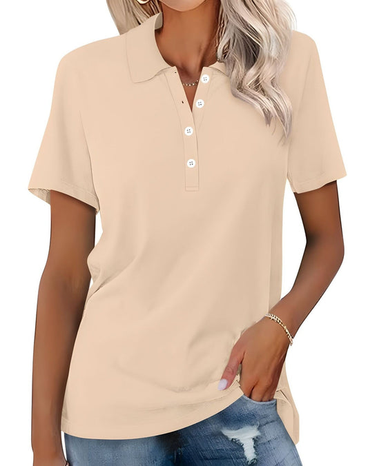 Stella - Tricou polo slim-fit lejer pentru femei