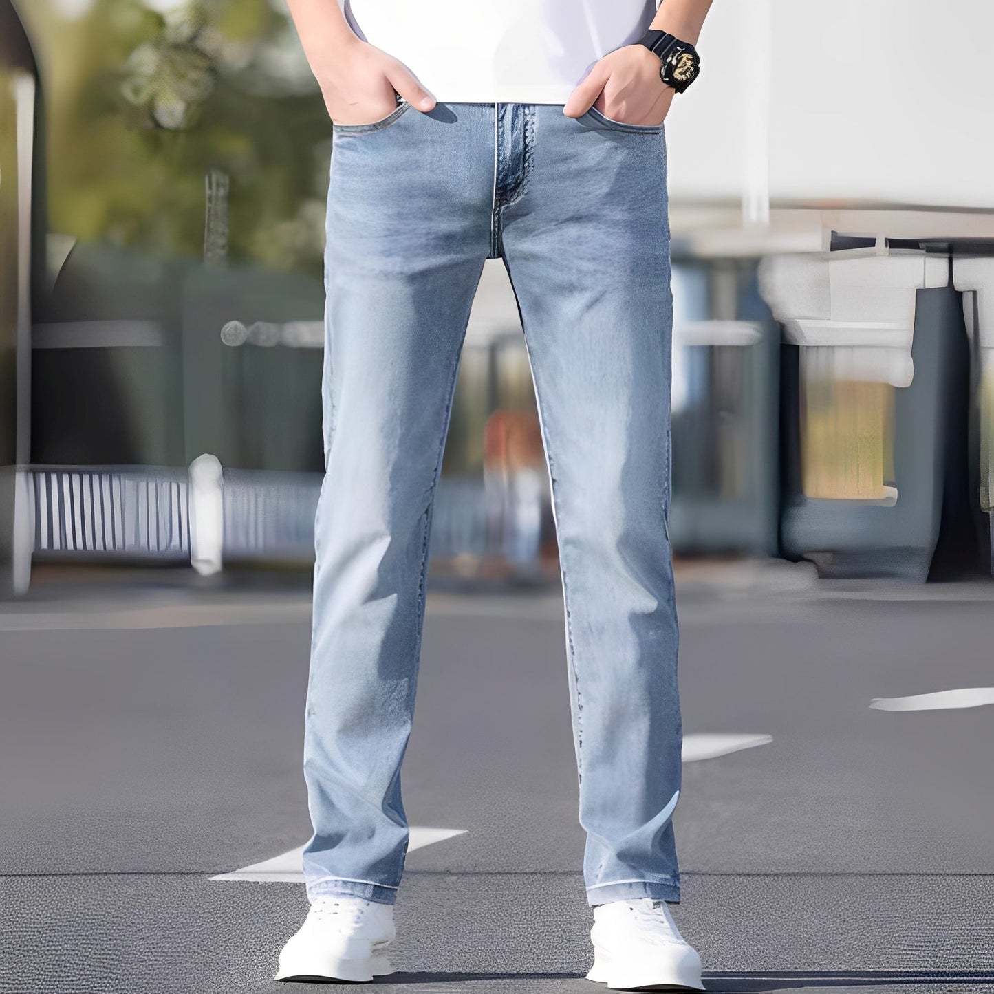 Winfred - Stilful Stretch-Skinny-Jeans pentru Bărbați