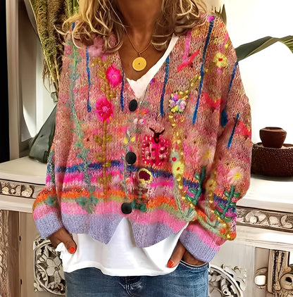 Daphné - Pulover colorat și confortabil pentru femei