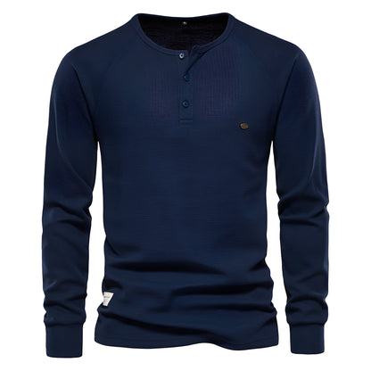 Joachim - Cămașă bărbătească cu mâneci lungi din țesătură texturată