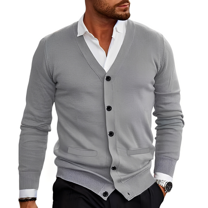Kyler - Cardigan elegant cu nasturi pentru bărbați