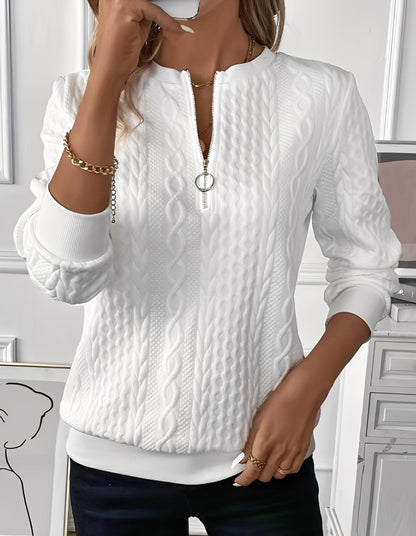 Davida - Pulover stilat, moale matlasat pentru femei