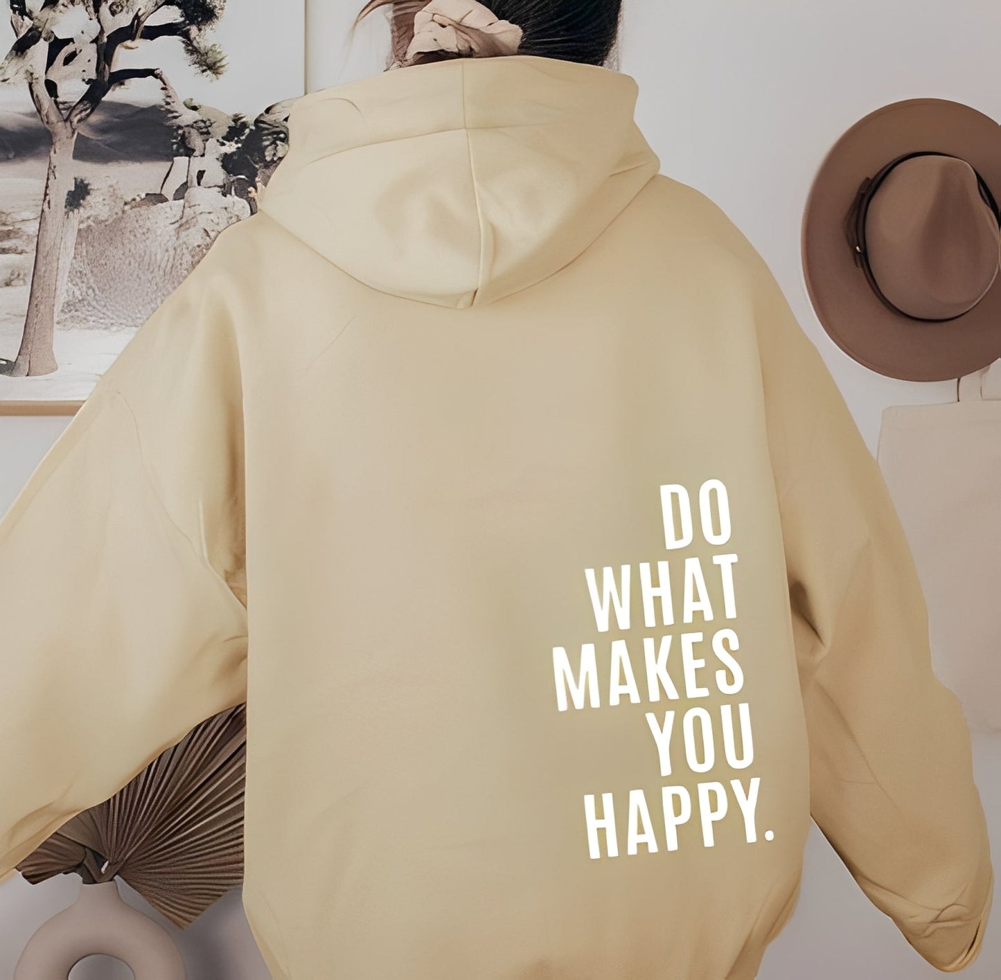 Adrienne - Hanorac la modă cu logo pentru femei