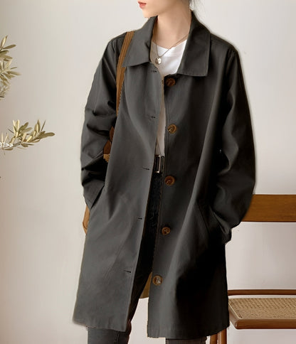 Rachael - Trenci casual cu un singur rând pentru dame