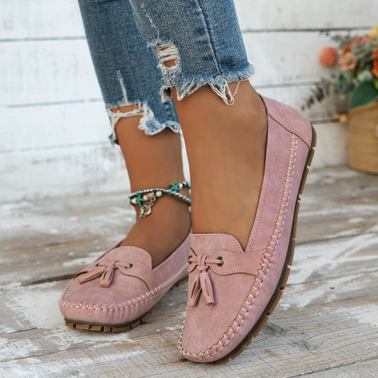 Emilee - Pantofi Loafer Plati Retro pentru Femei