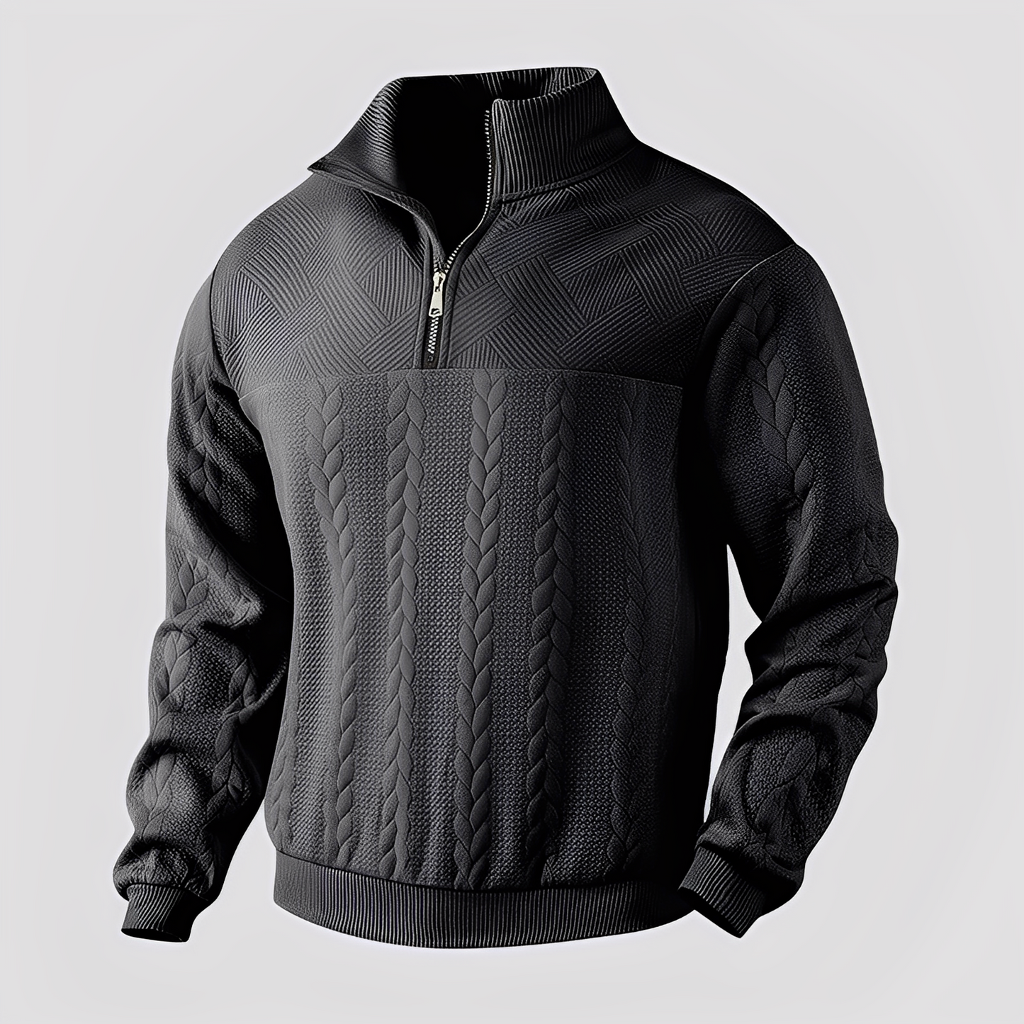 Warren - Pulover clasic din cașmir cu fermoar pentru dame