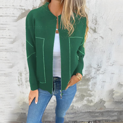 Chelsea - Jachetă stilată cu fermoar pentru dame