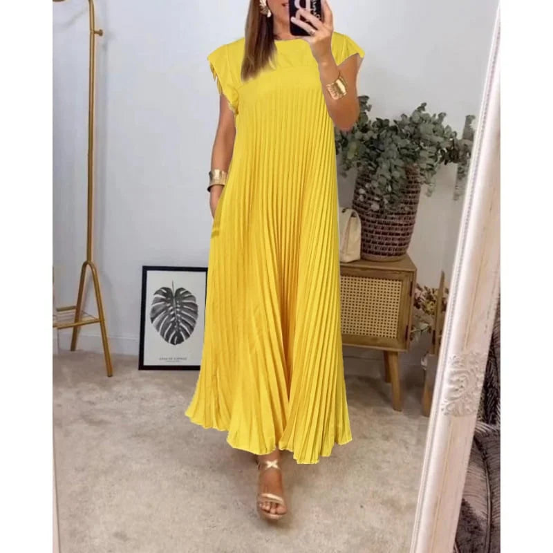 Gillian - Elegant Maxi Dress Monocrom