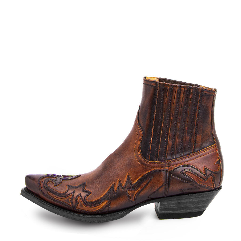 Geraldine - Retro-Cowboystiefel din Piele pentru Doamne