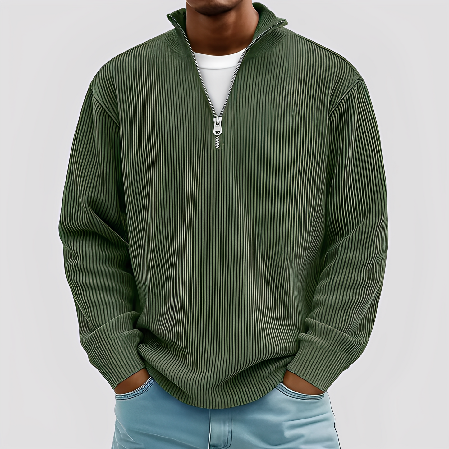 Henry - Pulover modern, lejer, cald pentru bărbați