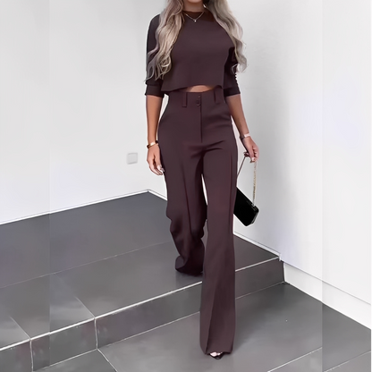 Mélisande - Set modern de bluză și pantaloni pentru femei