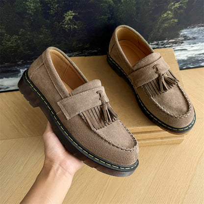 Milton - Moderne Wildleder-Slipper mit Quasten für Herren