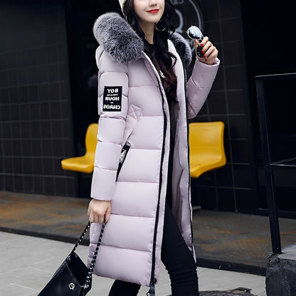 Rowina - Manta stilată, căptușită cu guler de blană pentru femei