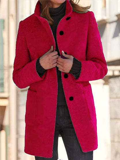 Michele - Manta de lână rezistentă la vânt pentru femei