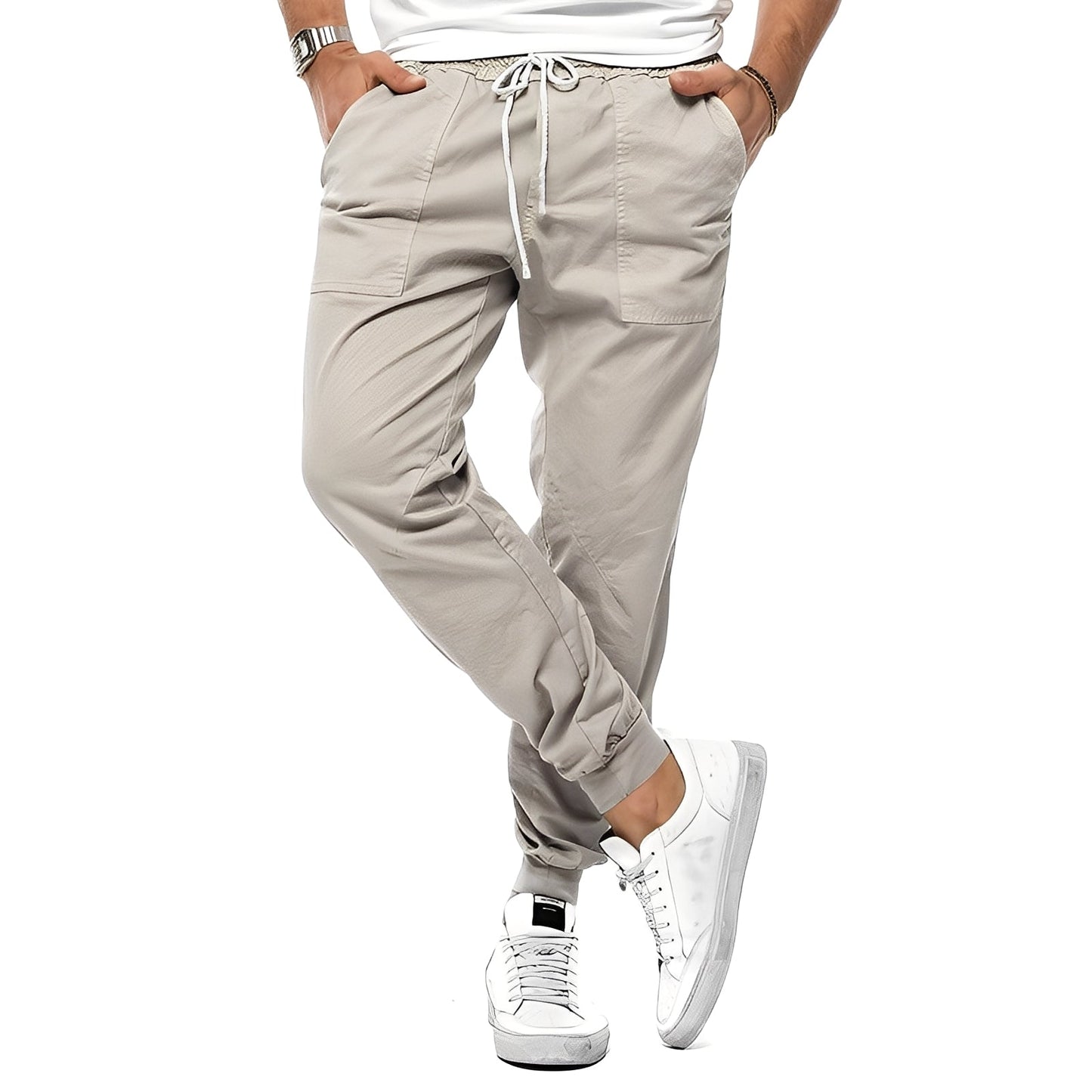 Cooper - Pantaloni sport eleganți cu stretch pentru bărbați