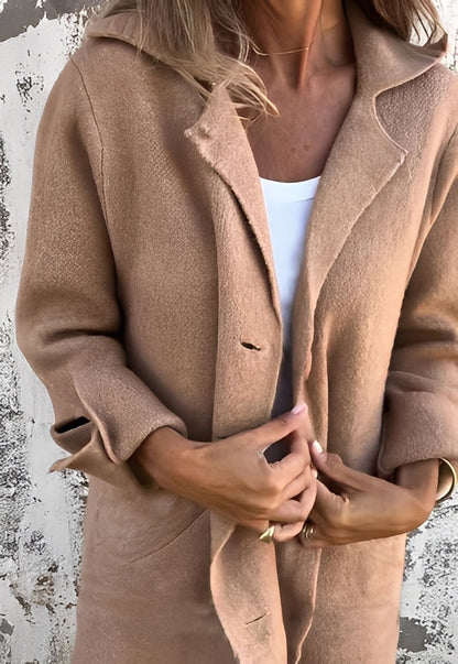 Izabelle - Lejer lung cardigan tricotat pentru femei