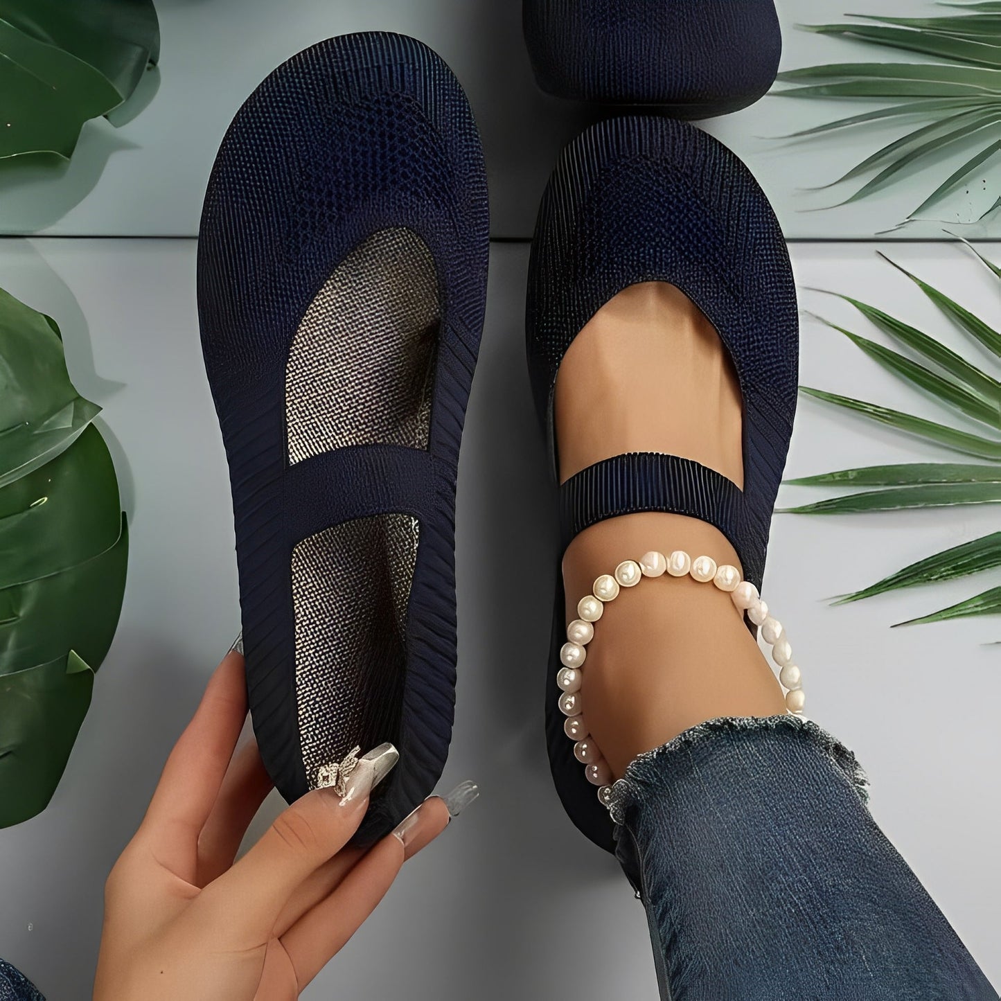 Rorie - Confortabili, moi pantofi de casual pentru femei